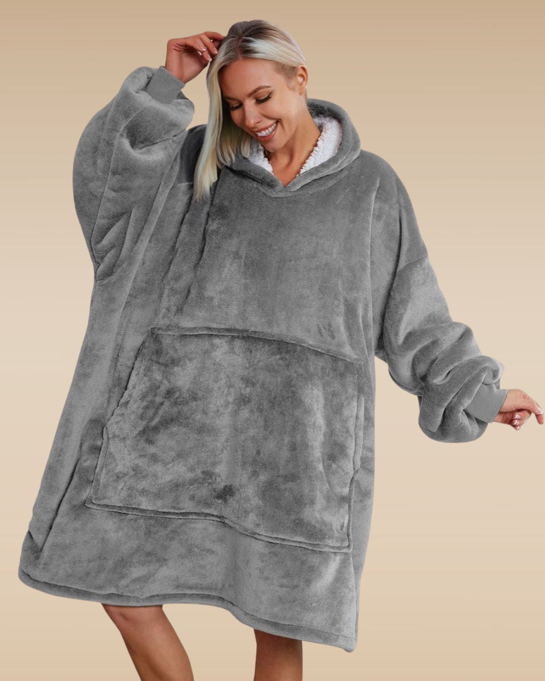 Knuzie | Fleece Deken Met Mouwen